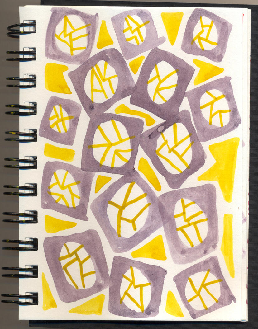 Detail from Blue Book, p.35, 2012-2013